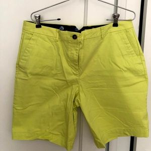 Boden "Rachel" Chino Shorts - size US12 NWT Yellow